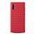 Soft Silicone Gel Leather Snap On Case Cover for Samsung Galaxy Note 10 Plus Red