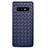 Soft Silicone Gel Leather Snap On Case Cover for Samsung Galaxy S10e Blue
