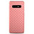 Soft Silicone Gel Leather Snap On Case Cover for Samsung Galaxy S10e Rose Gold