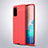 Soft Silicone Gel Leather Snap On Case Cover for Samsung Galaxy S20 5G Red