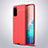 Soft Silicone Gel Leather Snap On Case Cover for Samsung Galaxy S20 Red