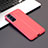Soft Silicone Gel Leather Snap On Case Cover for Samsung Galaxy S21 5G Red