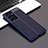 Soft Silicone Gel Leather Snap On Case Cover for Samsung Galaxy S21 Ultra 5G Blue