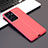 Soft Silicone Gel Leather Snap On Case Cover for Samsung Galaxy S21 Ultra 5G Red