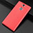 Soft Silicone Gel Leather Snap On Case Cover for Sony Xperia XA2 Ultra Red
