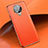 Soft Silicone Gel Leather Snap On Case Cover for Vivo Nex 3 5G Orange