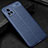 Soft Silicone Gel Leather Snap On Case Cover for Vivo V20 Pro 5G Blue