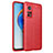 Soft Silicone Gel Leather Snap On Case Cover for Xiaomi Mi 10T Pro 5G Red