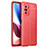 Soft Silicone Gel Leather Snap On Case Cover for Xiaomi Mi 11X Pro 5G Red