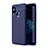 Soft Silicone Gel Leather Snap On Case Cover for Xiaomi Mi 6X Blue