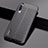 Soft Silicone Gel Leather Snap On Case Cover for Xiaomi Mi A3 Black