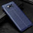 Soft Silicone Gel Leather Snap On Case Cover for Xiaomi Poco X3 NFC Blue