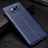 Soft Silicone Gel Leather Snap On Case Cover for Xiaomi Poco X3 Pro Blue