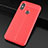Soft Silicone Gel Leather Snap On Case Cover for Xiaomi Redmi 6 Pro Red