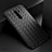 Soft Silicone Gel Leather Snap On Case Cover for Xiaomi Redmi 9 Black