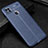Soft Silicone Gel Leather Snap On Case Cover for Xiaomi Redmi 9 India Blue