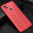 Soft Silicone Gel Leather Snap On Case Cover for Xiaomi Redmi 9 India Red