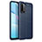 Soft Silicone Gel Leather Snap On Case Cover for Xiaomi Redmi 9T 4G Blue