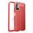 Soft Silicone Gel Leather Snap On Case Cover for Xiaomi Redmi Note 11 SE 5G Red