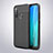 Soft Silicone Gel Leather Snap On Case Cover for Xiaomi Redmi Note 8 (2021) Black
