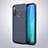 Soft Silicone Gel Leather Snap On Case Cover for Xiaomi Redmi Note 8 Blue