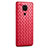 Soft Silicone Gel Leather Snap On Case Cover for Xiaomi Redmi Note 9 Red