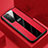 Soft Silicone Gel Leather Snap On Case Cover H01 for Huawei Honor X10 5G Red