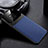 Soft Silicone Gel Leather Snap On Case Cover H01 for Huawei Mate 20 Pro Blue