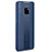 Soft Silicone Gel Leather Snap On Case Cover H01 for Huawei Mate 20 RS Blue