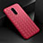 Soft Silicone Gel Leather Snap On Case Cover H01 for OnePlus 8 Red