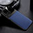 Soft Silicone Gel Leather Snap On Case Cover H01 for Samsung Galaxy S20 Ultra 5G Blue