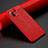 Soft Silicone Gel Leather Snap On Case Cover H01 for Xiaomi Mi 11 Lite 4G Red