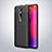 Soft Silicone Gel Leather Snap On Case Cover H01 for Xiaomi Mi 9T Pro Black