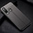 Soft Silicone Gel Leather Snap On Case Cover H02 for Huawei P30 Lite Black