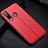 Soft Silicone Gel Leather Snap On Case Cover H02 for Huawei P30 Lite Red