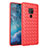 Soft Silicone Gel Leather Snap On Case Cover H03 for Huawei Mate 20 Red
