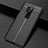 Soft Silicone Gel Leather Snap On Case Cover H03 for OnePlus 8 Pro Black