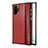 Soft Silicone Gel Leather Snap On Case Cover H03 for Samsung Galaxy Note 10 Plus 5G Red
