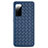 Soft Silicone Gel Leather Snap On Case Cover H03 for Samsung Galaxy S20 5G Blue