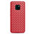 Soft Silicone Gel Leather Snap On Case Cover H04 for Huawei Mate 20 Pro Red