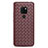 Soft Silicone Gel Leather Snap On Case Cover H04 for Huawei Mate 20 X 5G Brown