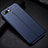 Soft Silicone Gel Leather Snap On Case Cover H07 for Oppo R17 Neo Blue