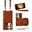 Soft Silicone Gel Leather Snap On Case Cover JM1 for Samsung Galaxy S22 Ultra 5G Brown