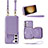 Soft Silicone Gel Leather Snap On Case Cover JM1 for Samsung Galaxy S23 5G Purple