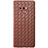 Soft Silicone Gel Leather Snap On Case Cover L01 for Samsung Galaxy Note 9 Brown