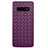 Soft Silicone Gel Leather Snap On Case Cover L02 for Samsung Galaxy S10 Purple