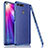 Soft Silicone Gel Leather Snap On Case Cover M02 for Huawei Honor View 20 Blue