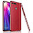 Soft Silicone Gel Leather Snap On Case Cover M02 for Huawei Honor View 20 Red