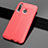 Soft Silicone Gel Leather Snap On Case Cover S01 for Huawei Enjoy 9s Red