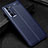 Soft Silicone Gel Leather Snap On Case Cover S01 for Huawei Honor 30 Pro Blue